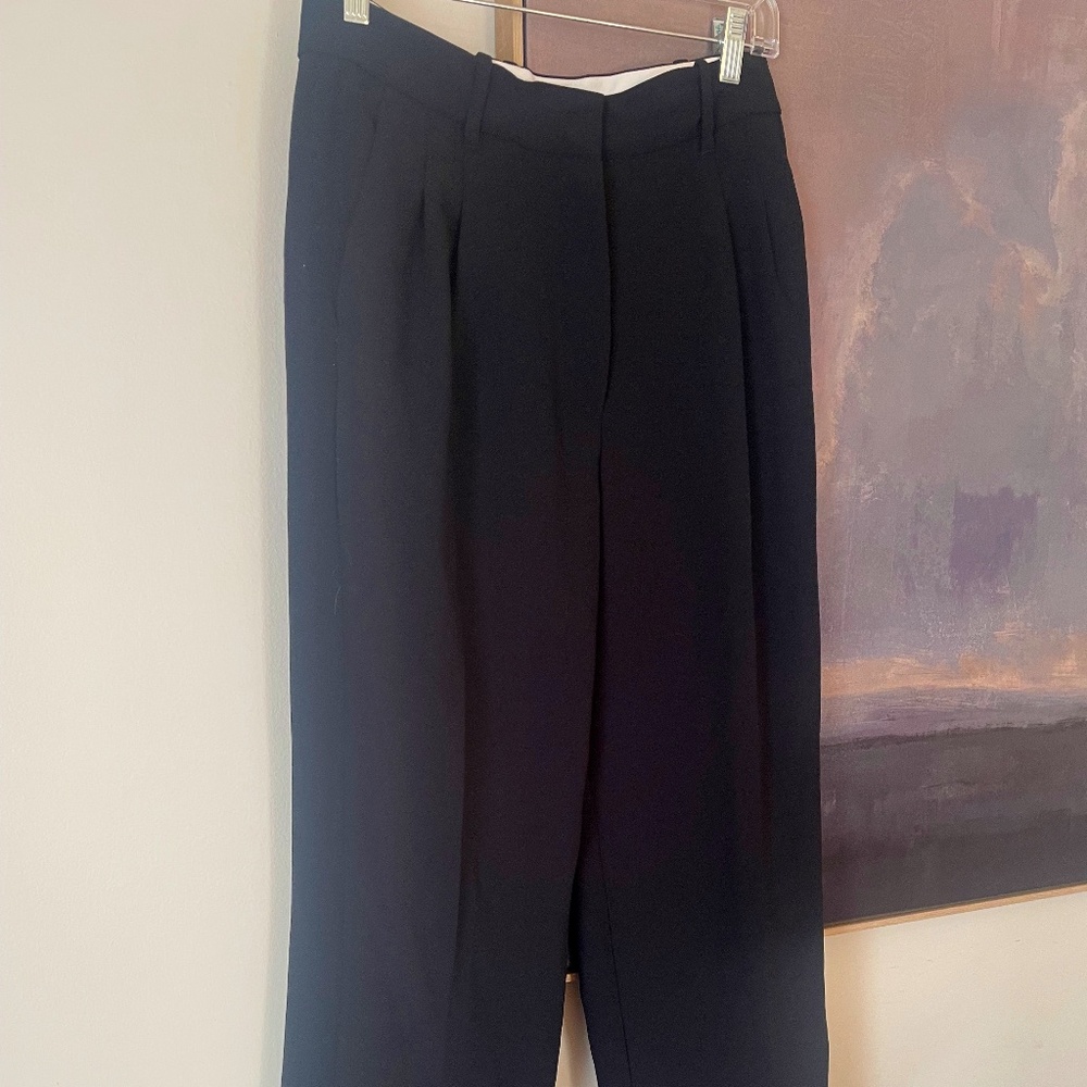 Aritzia Effortless Wide Leg Black Pant